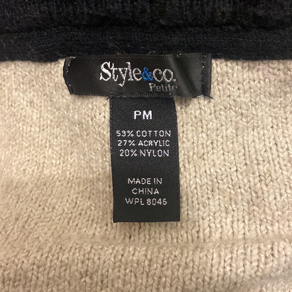 Color block patchwork pullover sweater - Picture 2 of 2